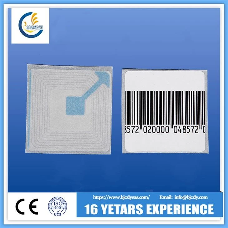 Eas 8.2mhz 4x4cm Rf kleebis supermarketile